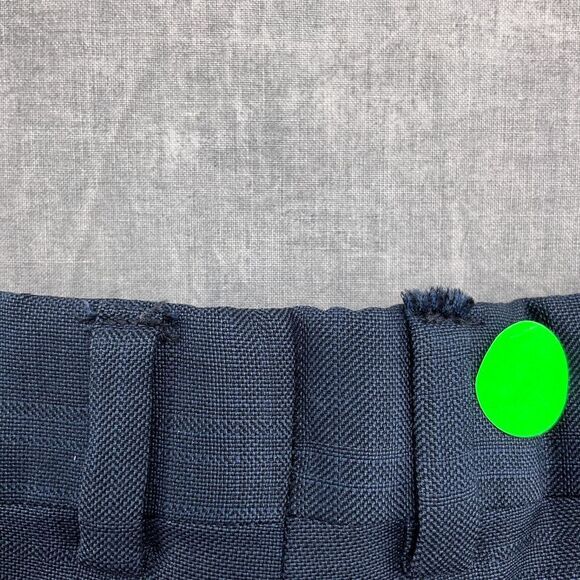 Paul Dione Suit Men 44L/35W 31.5L Blue Woven Wool Classic Career Canada 2pc - Picture 14 of 16